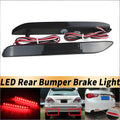 2x Smoked LENS Bumper Reflector LED Tail Brake Lights For 2009-2013 Toyota Matrix base L/Toyota Venza