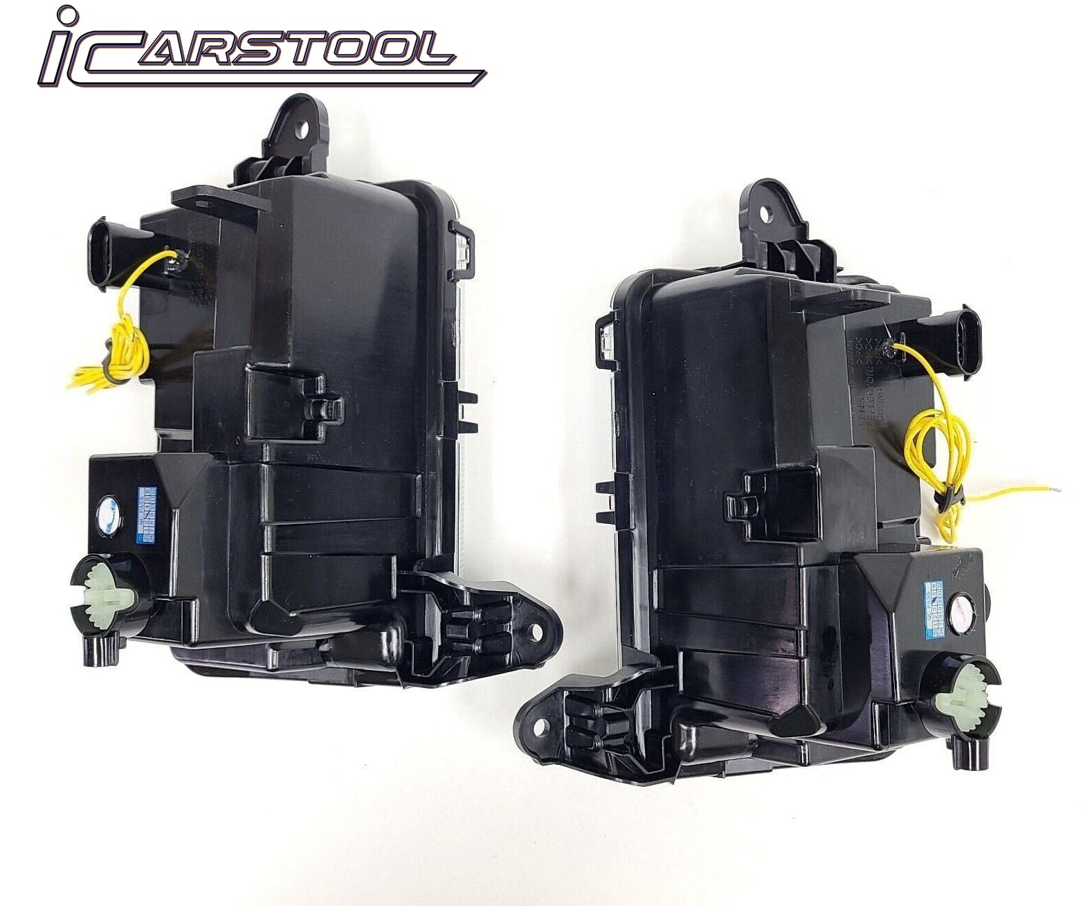 Clear Lens LED Fog Lights Kit For 2019 2020 2021 GMC Sierra 1500 Base SLE Replacement Wires Bezel Switch Relay OEM# 84513246, 84513247 GM2592331, GM2593331