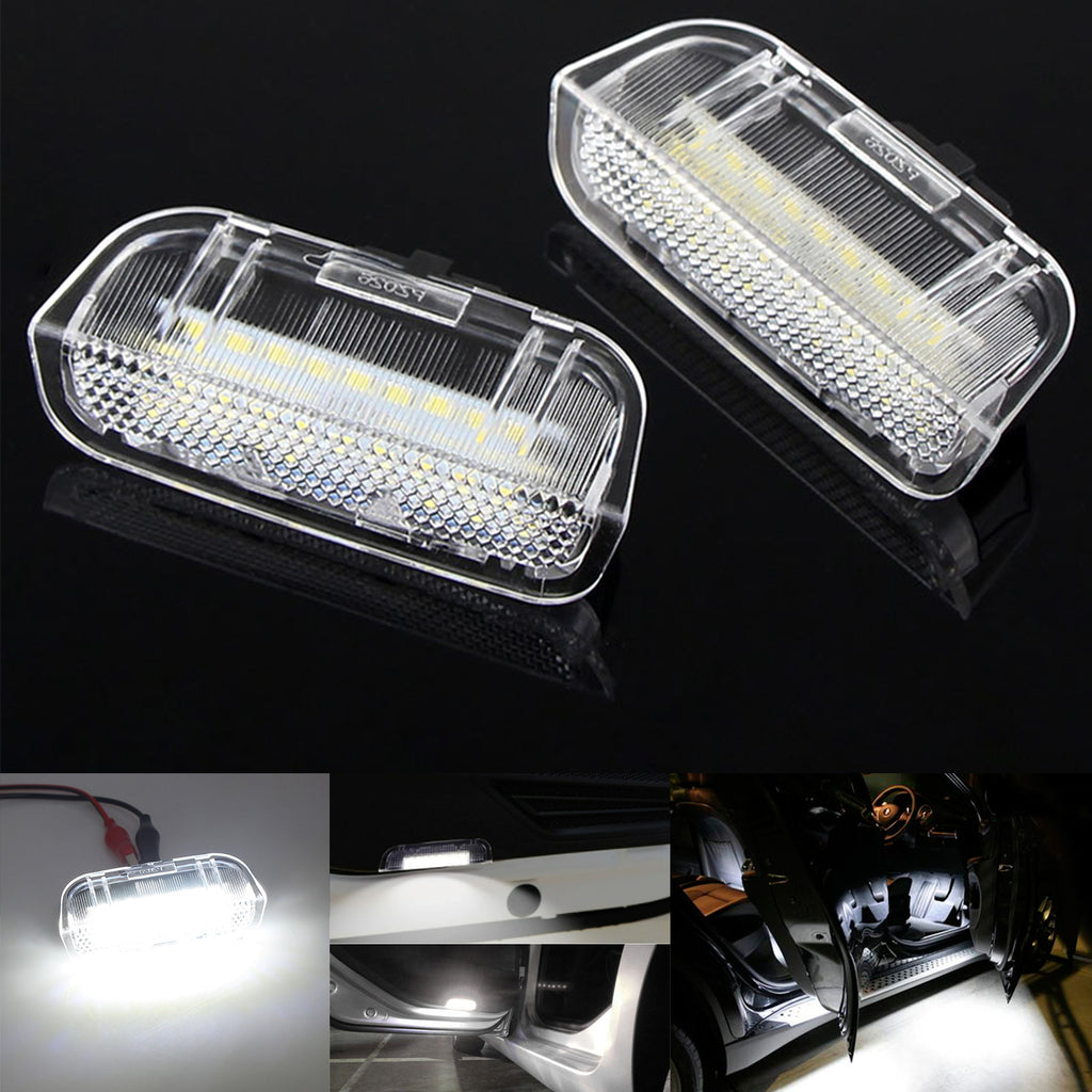 2x White 18-SMD LED Side Door Courtesy Lights For 2011-2018 Porsche Cayenne 92A