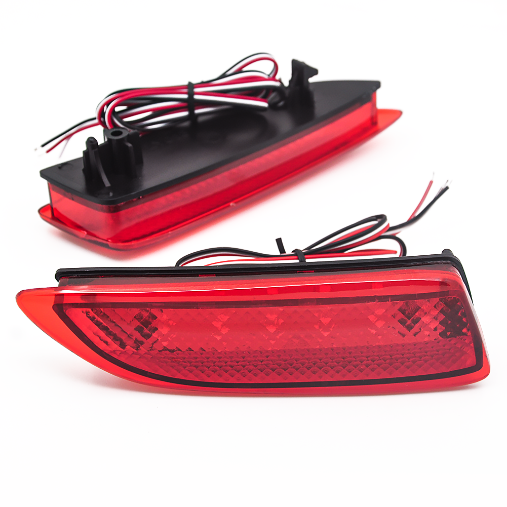 2x Red Len LED Bumper Brake Light Lamps For 2011 2012 2013 Toyota Corolla