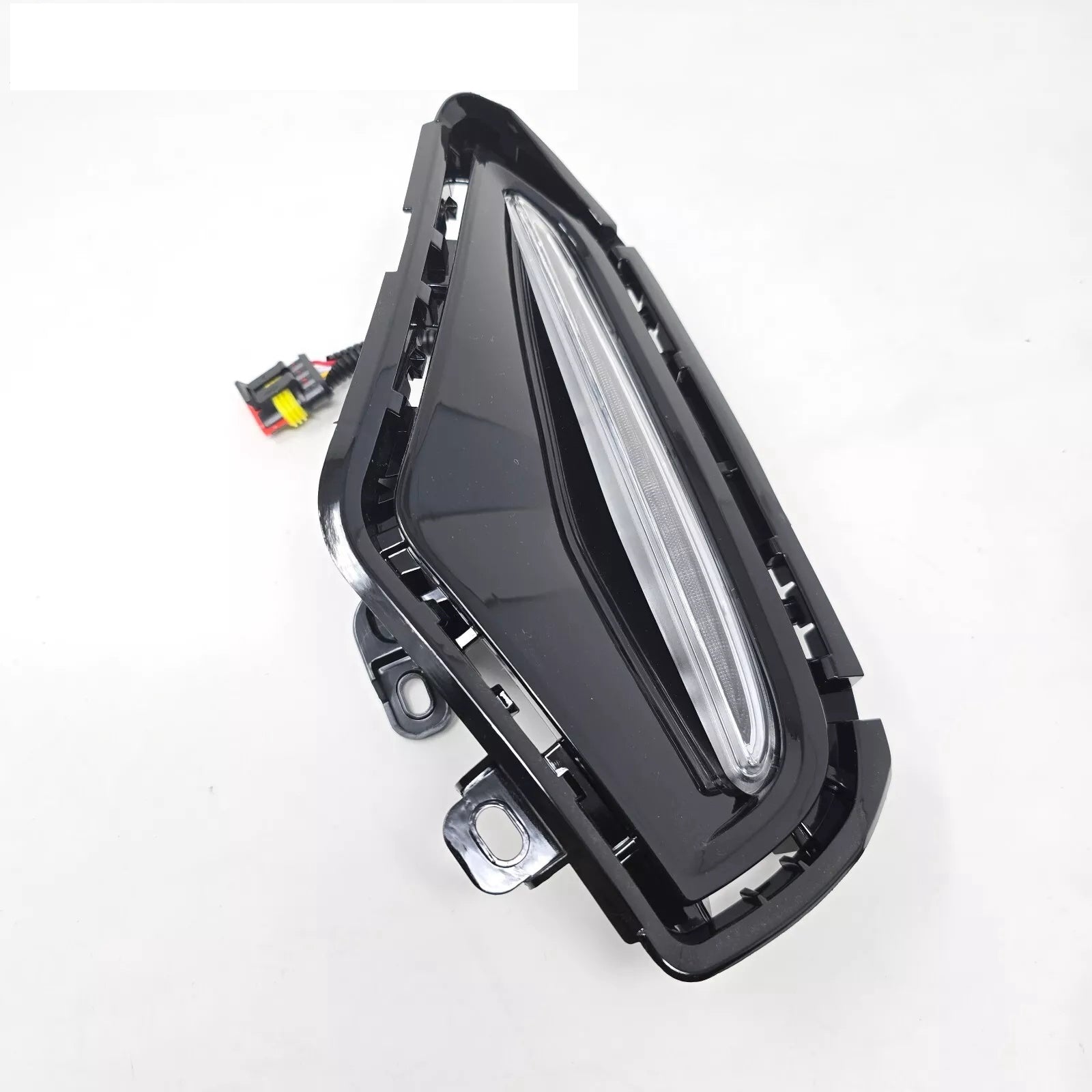 Dual Color LED DRL Signal Fog Light Kit For 2019-2025 Toyota Rav4 LE XLE Hybrid SE XSE with Bezel Wire & Daytime Running Light Amber Turn Signal Light