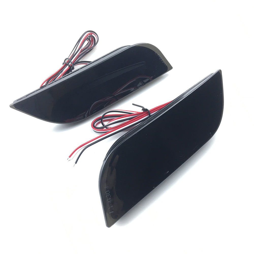 2x Smoke Lens LED Rear Bumper Stop Brake Light For 2008-2014 Subaru Impreza WRX STI