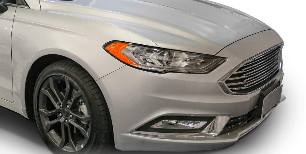 Built-in LED Fog Lights  for 2017-2018 Ford Fusion (OE Style Clear Lens with Switch, Bezels, Wires) OE#F1EZ15266D / F1EZ15266G, HS7Z15200F / HS7Z15201F