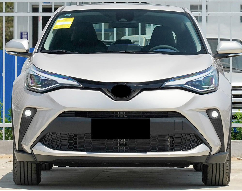 Built-in LED Fog Lights  For 2020 2021 Toyota CHR C-HR (OE Style Clear Lens with Bezels, Bracket, Switch, Wires)