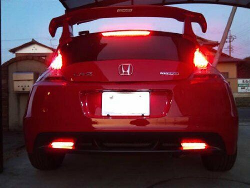 2x Red Lens LED Bumper Reflector Tail Brake Light For Acura TSX Honda CR-Z/ Insight/CR-V OEM#HO1185103, HO1184103, 33505SLJ013, 33555SLJ013, 13461865