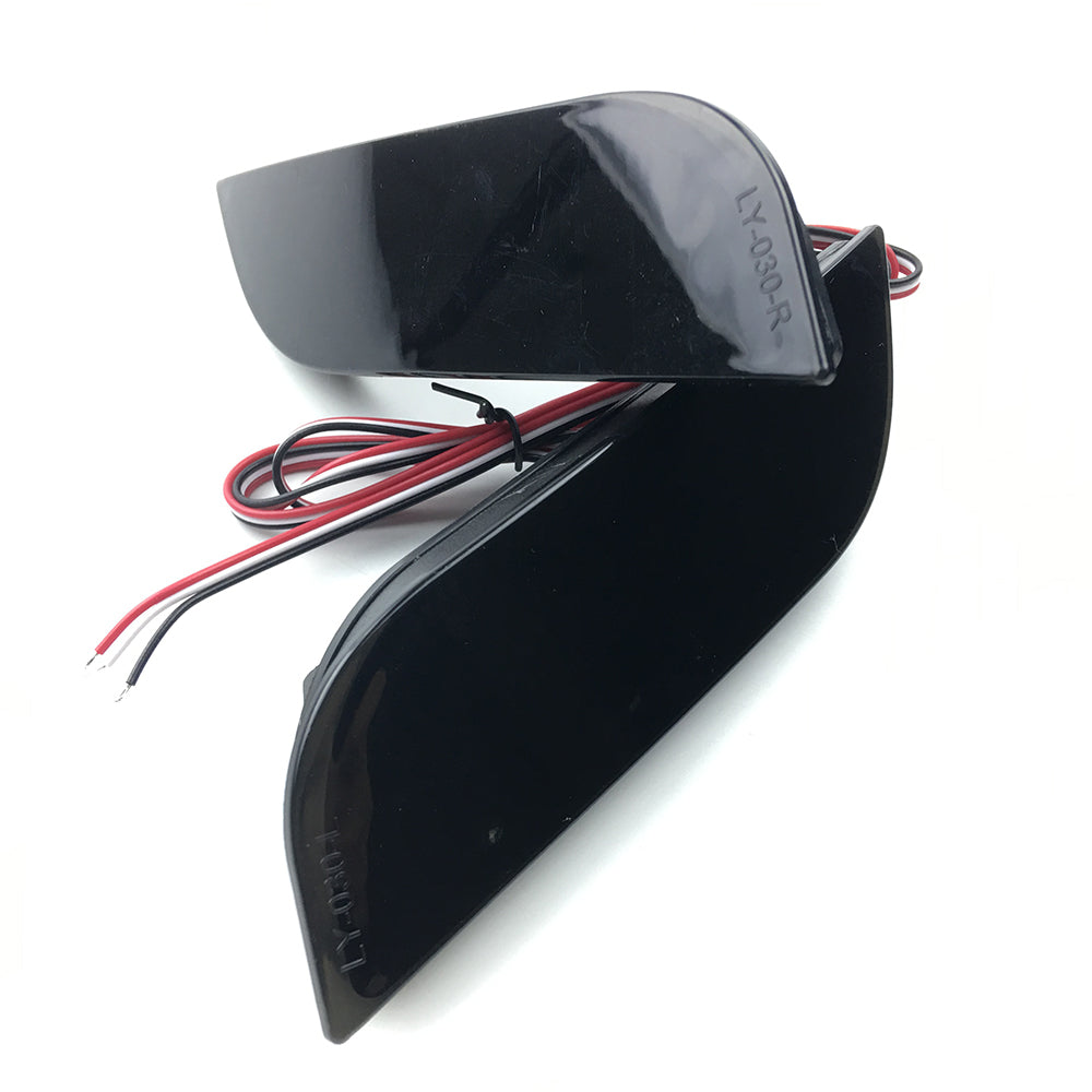 2x Smoke Lens LED Rear Bumper Stop Brake Light For 2008-2014 Subaru Impreza WRX STI