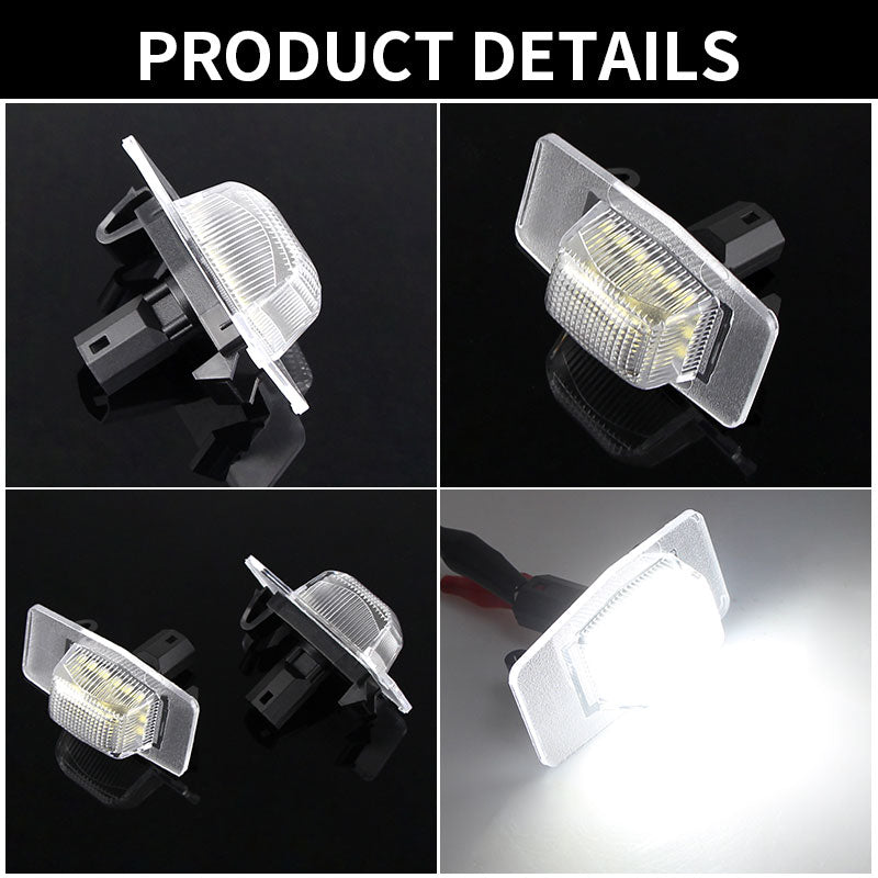 2x White LED License Plate Lights Lamps For Mazda Miata/Tribute/MPV/Protege