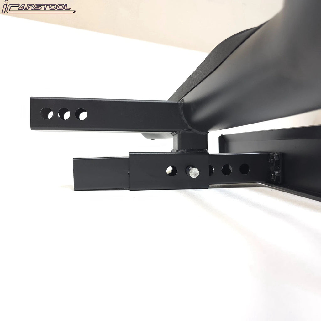 For 2" Receiver Heavy Duty Steel Tow Hitch Drop Step Bar Black Extend Extendable