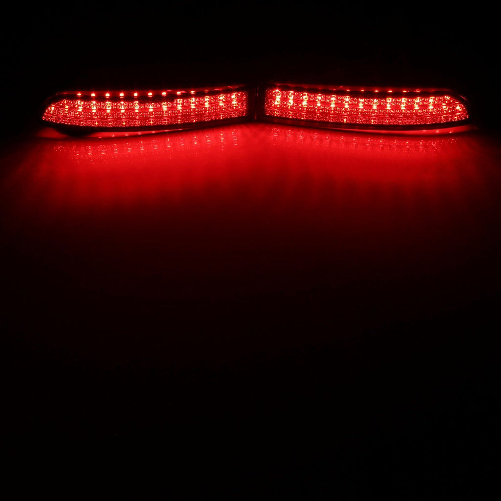 2x Smoked Lens LED Bumper Reflector Tail Brake Light For Toyota RAV4 Scion xD OEM#81910-13022, 81920-13022; TO2831102