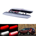 Clear Lens LED Bumper Reflectors For Honda CR-Z CR-V Insight taillight brake lights OEM#HO1185103, HO1184103, 33505SLJ013, 33555SLJ013, 13461865