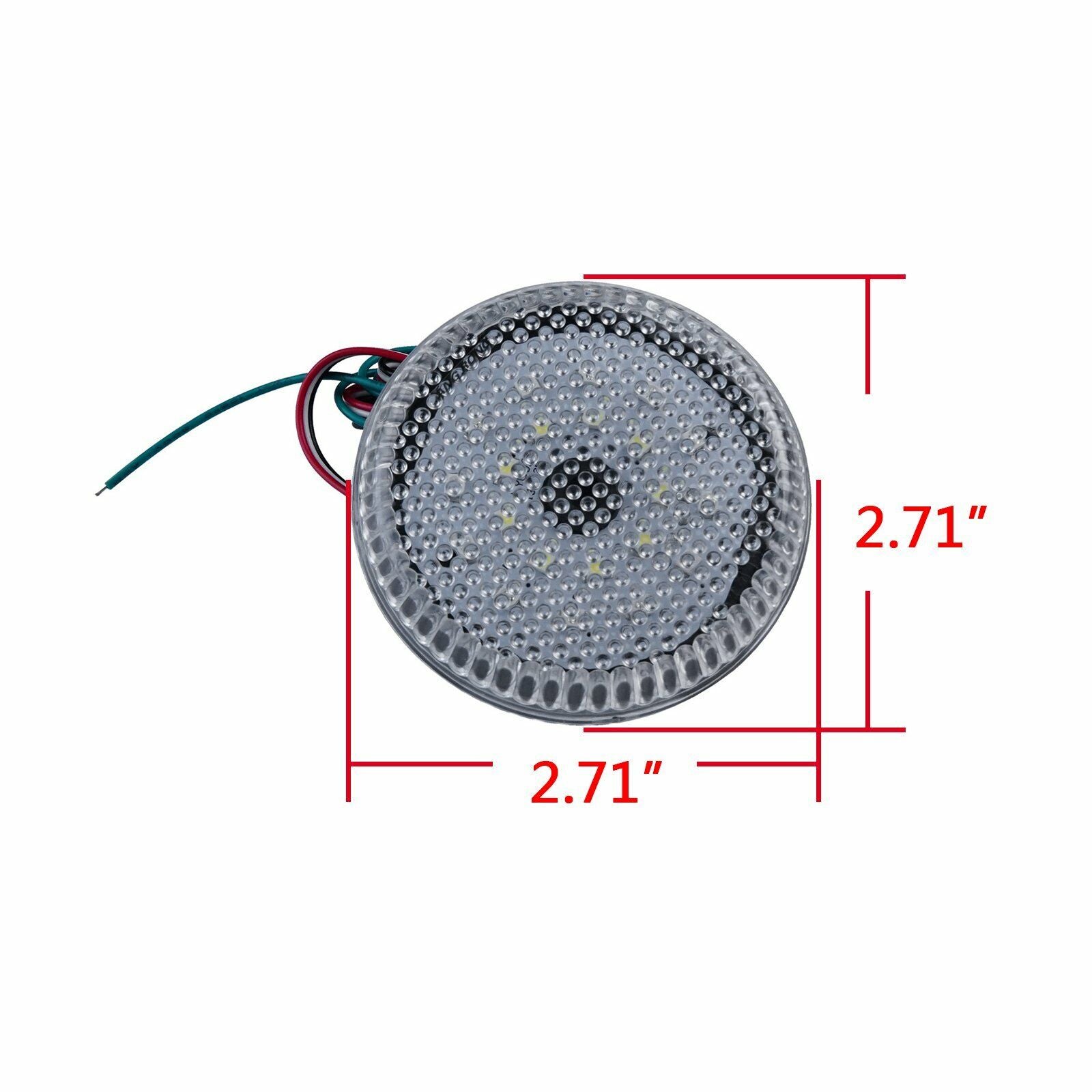2x Clear Lens LED Bumper Reflector Tail Brake Stop Light For Corolla Scion xB iQ OEM#TO2830104C,8191002040   8191002040 81910-02040 TO2830104