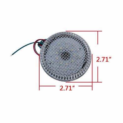 2x Clear Lens LED Bumper Reflector Tail Brake Stop Light For Corolla Scion xB iQ OEM#TO2830104C,8191002040   8191002040 81910-02040 TO2830104