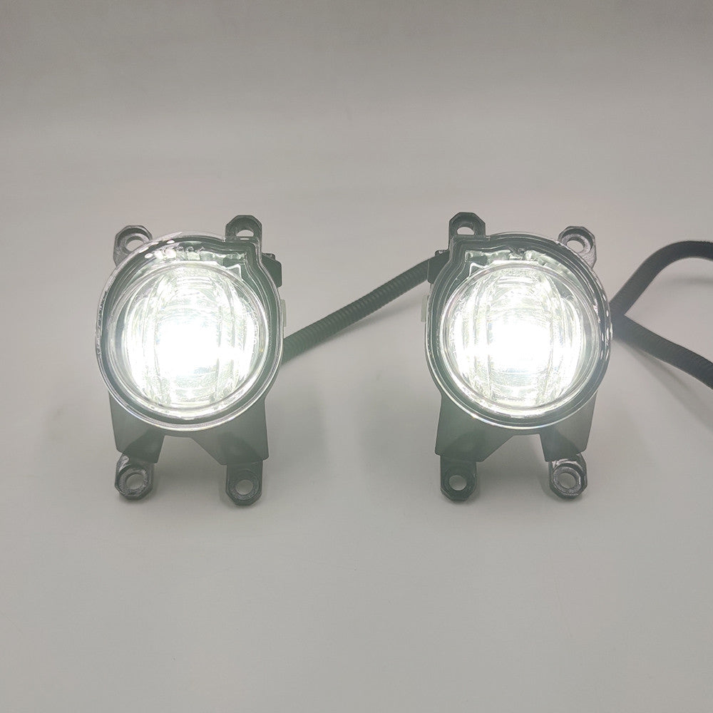 Built-in LED Fog Lights  For 2020 2021 Toyota CHR C-HR (OE Style Clear Lens with Bezels, Bracket, Switch, Wires)