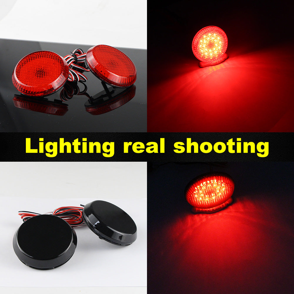 2x Smoked Lens Bumper Reflector LED Tail Brake Light For Scion iQ/xB Nissan Qashqai Dualis/Juke
