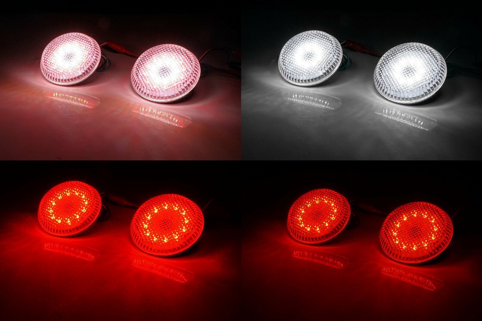 2x Clear Lens LED Bumper Reflector Tail Brake Stop Light For Corolla Scion xB iQ OEM#TO2830104C,8191002040   8191002040 81910-02040 TO2830104