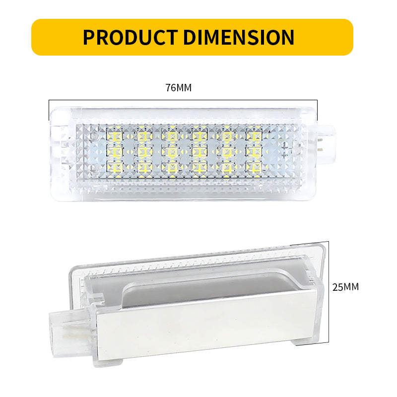 For BMW Mini Cooper Clubman Countryman 2x LED Courtesy Footwell Door Trunk Light