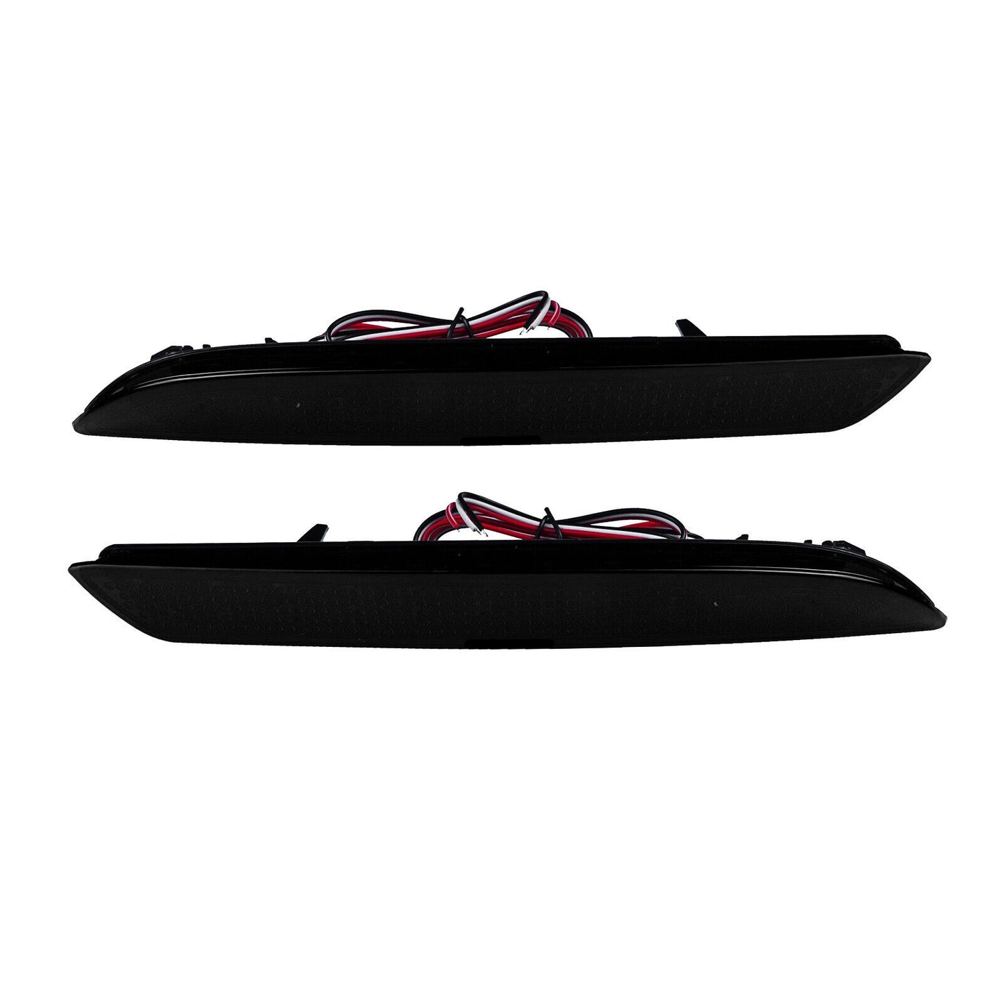 2X SMOKE LENS LED REAR BUMPER REFLECTOR BRAKE LIGHTS FOR  ACURA TSX WAGON HONDA CR-Z ZF1 CR-V INSIGHT HYBRID