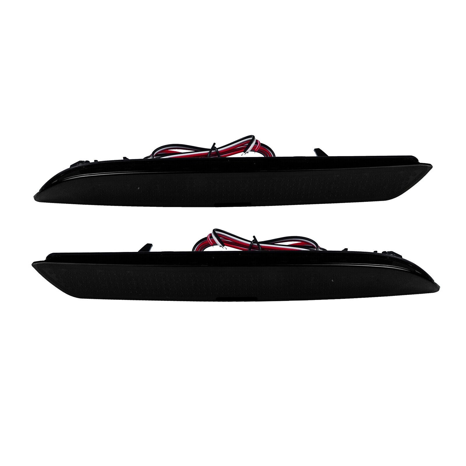 2X SMOKE LENS LED REAR BUMPER REFLECTOR BRAKE LIGHTS FOR  ACURA TSX WAGON HONDA CR-Z ZF1 CR-V INSIGHT HYBRID