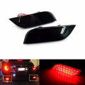 2x Smoke Lens LED Rear Bumper Stop Brake Light For 2008-2014 Subaru Impreza WRX STI