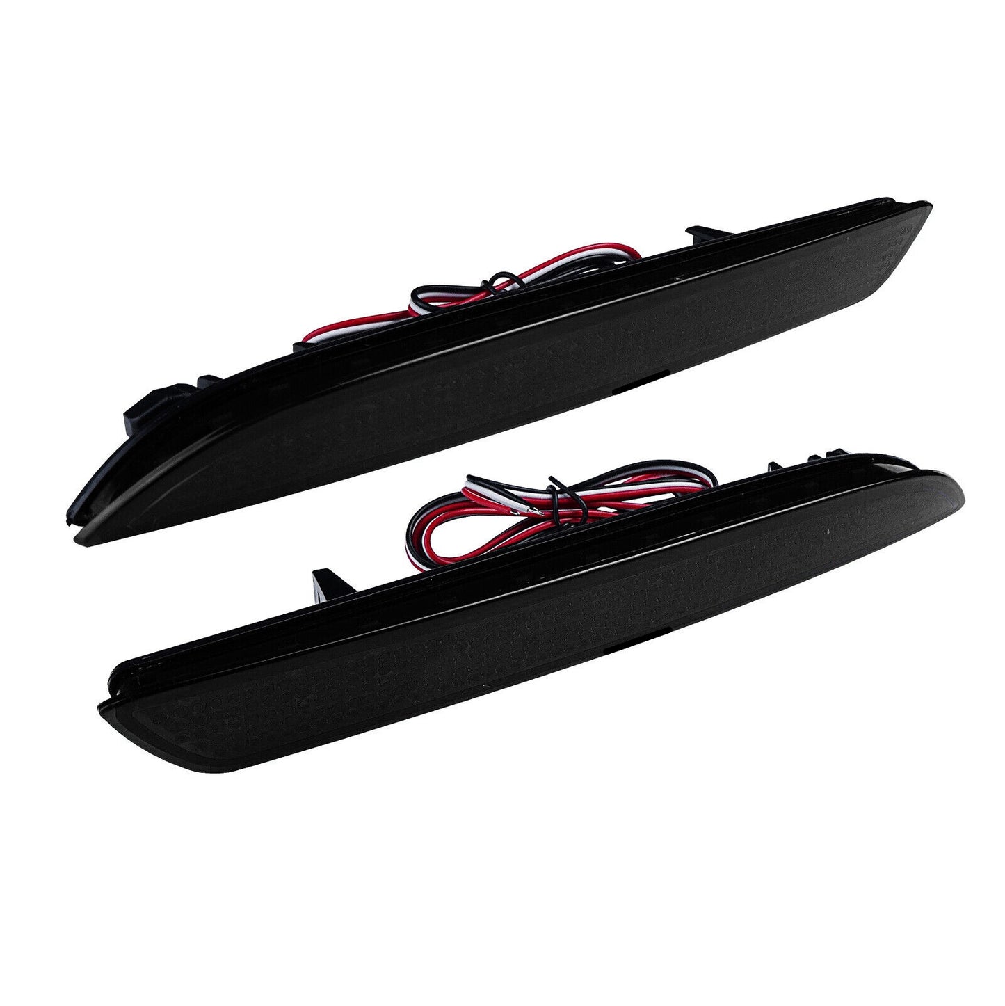 2X SMOKE LENS LED REAR BUMPER REFLECTOR BRAKE LIGHTS FOR  ACURA TSX WAGON HONDA CR-Z ZF1 CR-V INSIGHT HYBRID
