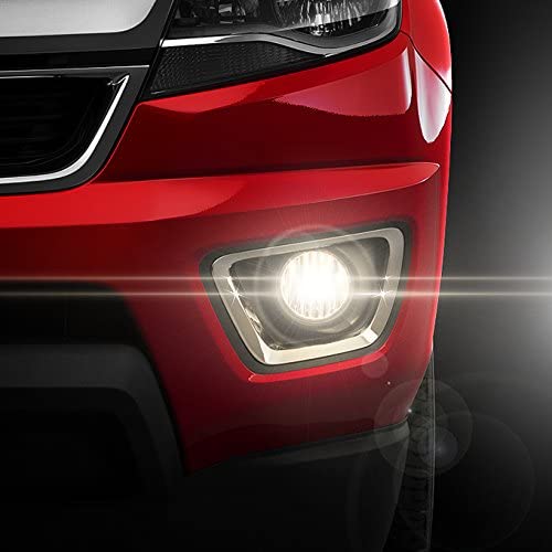 For 2015-2020 Chevy Colorado Bezel 5202 Bulbs Clear Lens Driving Fog Lights Kit