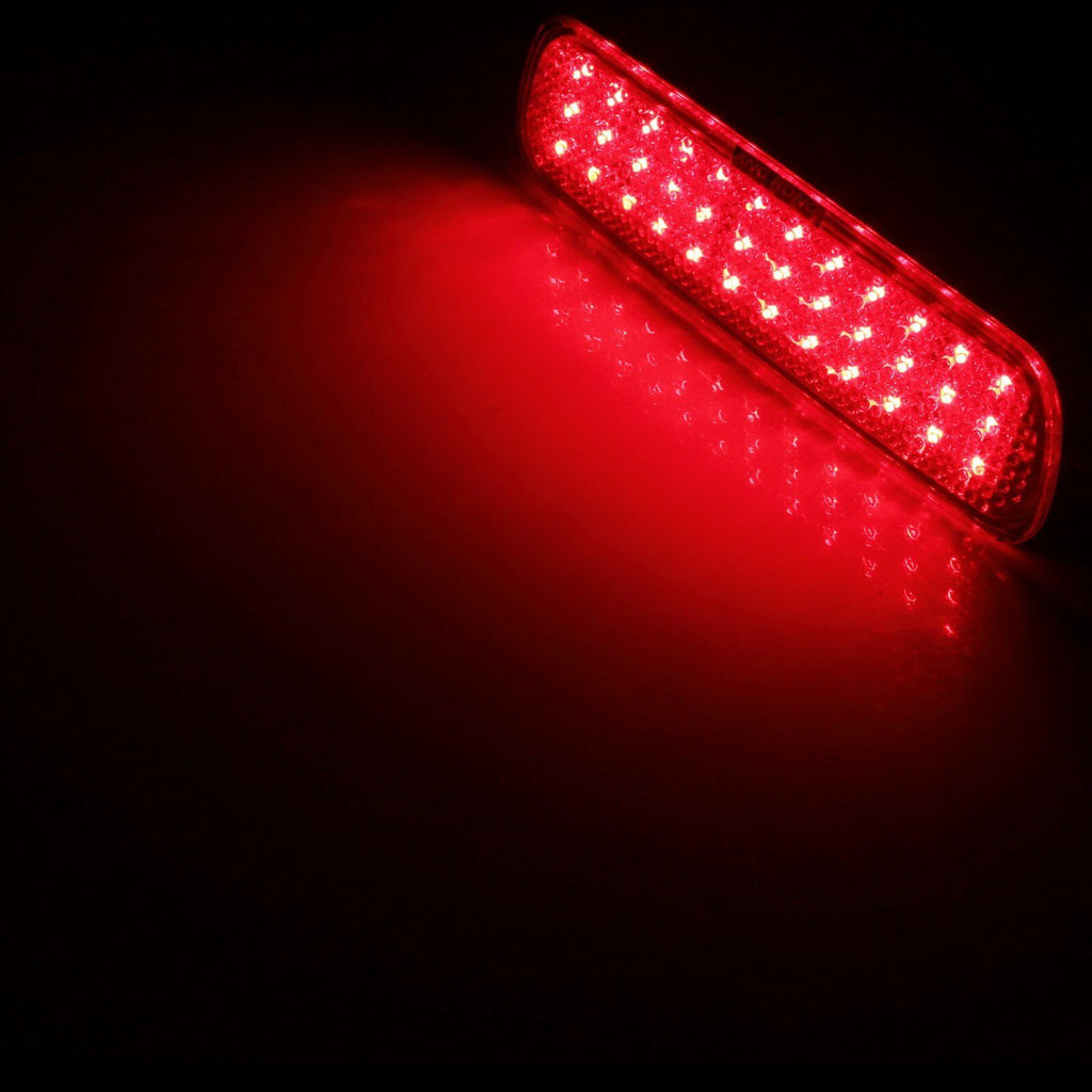 2x Red Bumper Reflector LED Tail Brake Stop Lights For 1998-2007 Toyota Land Cruiser / Land Cruiser Amazon / Land Cruiser Cygnus / 100-Series Cruisers