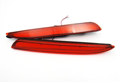 2x Red Lens LED Bumper Reflector Tail Brake Stop Light Rear Fog Light  For 2010 2011 2012 2013 Mazda3 MAZDASPEED3 JDM Mazda3 / Axela Sport/Sedan/Mazdaspeed BL5FW BLEAW BLEFW