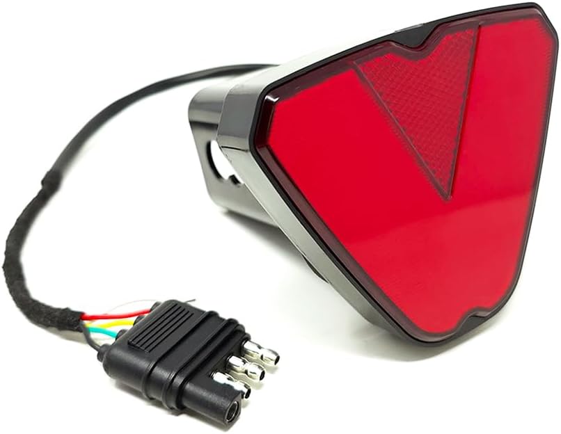 F1 Style Hitch Cover LED Brake Sequential Signal Light 2" Receiver Red Reflector Tow Truck Universal 4-in-1 Function - Sequential Signal/Brake/Reverse/Runing Light