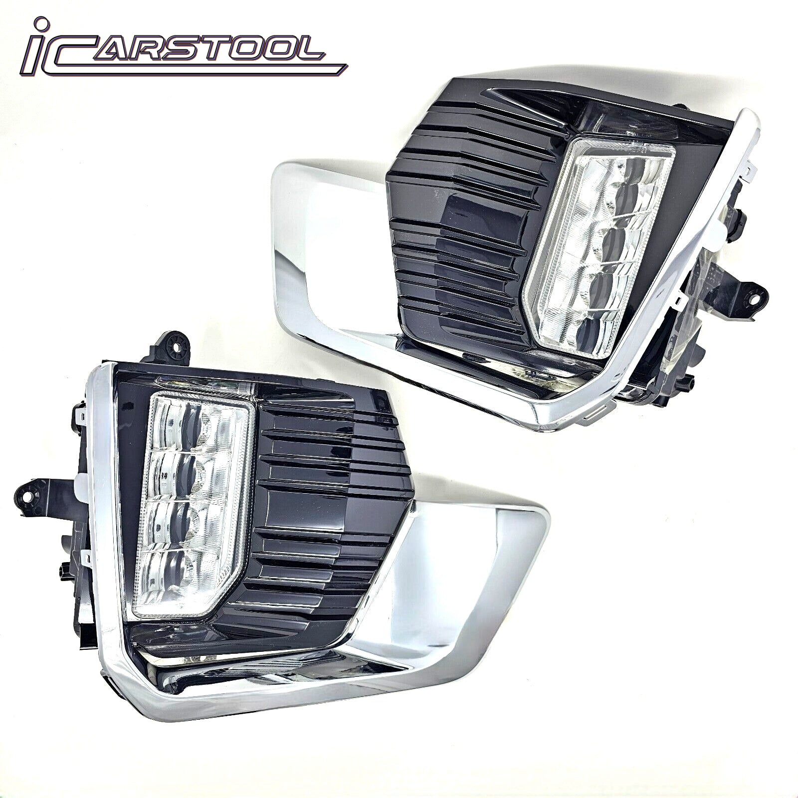 Clear Lens LED Fog Lights Kit For 2021 2022 2023 GMC Yukon /Yukon XL with Switch Wire Bezel OEM# 84513247 / 84513246 / 84739476 / 84739475 GM2593331 / GM2592331 /&nbsp;GM2593335 / GM2592335