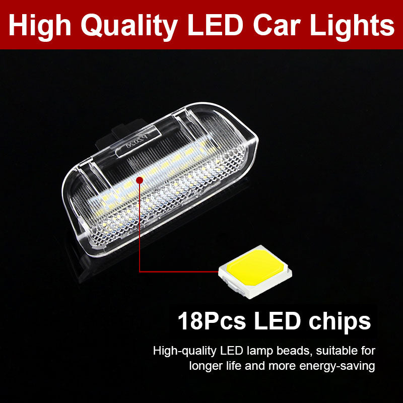 2x White 18-SMD LED Side Door Courtesy Lights For 2011-2018 Porsche Cayenne 92A