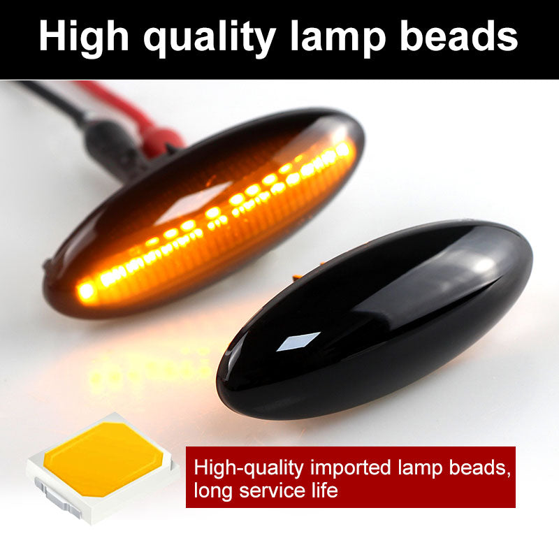 For 2005 - 2009 Toyota Yaris Hatchback (XP90) Smoked Lens Amber LED Signal Side Marker Lights