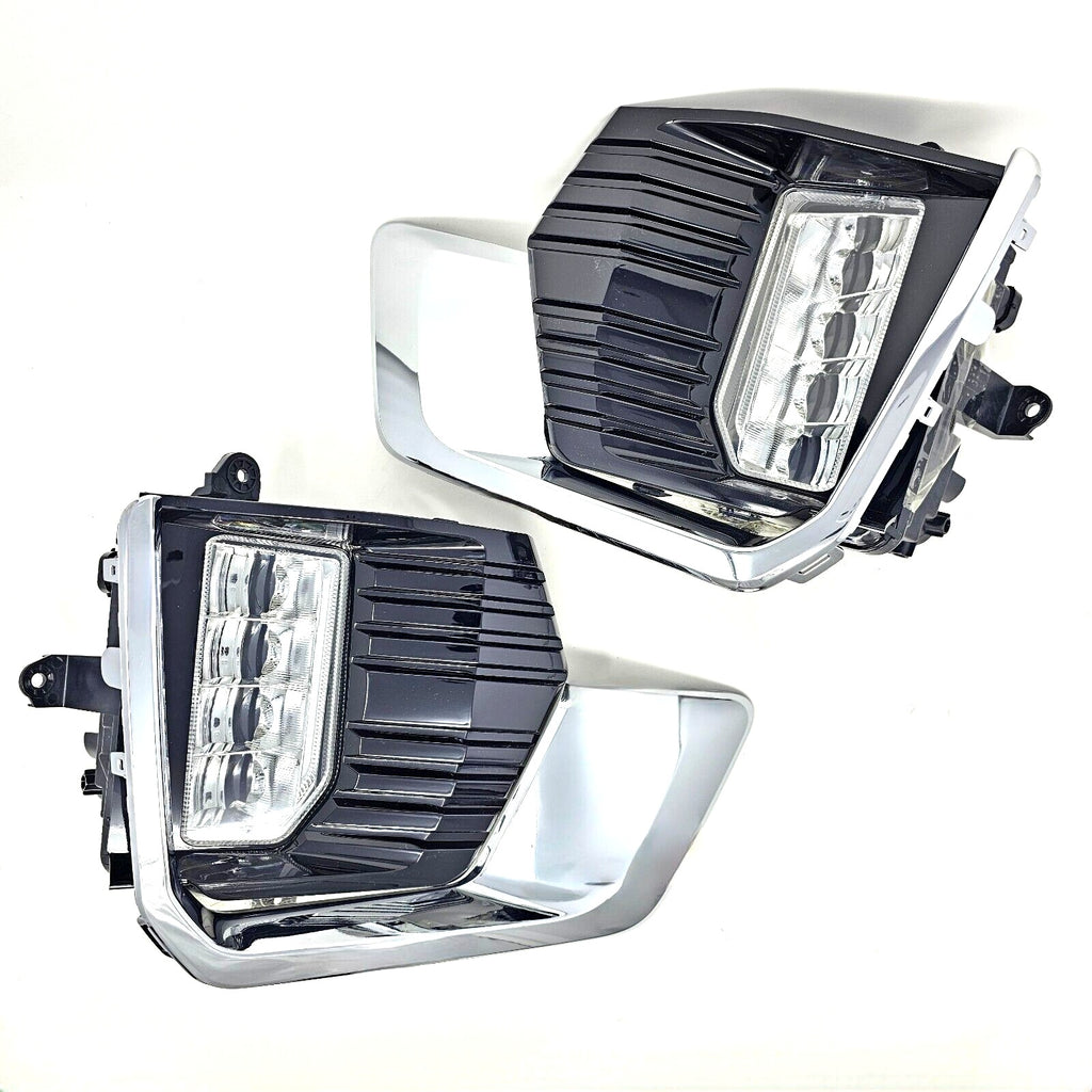 Clear Lens LED Fog Lights Kit For 2021 2022 2023 GMC Yukon /Yukon XL with Switch Wire Bezel OEM# 84513247 / 84513246 / 84739476 / 84739475 GM2593331 / GM2592331 /&nbsp;GM2593335 / GM2592335