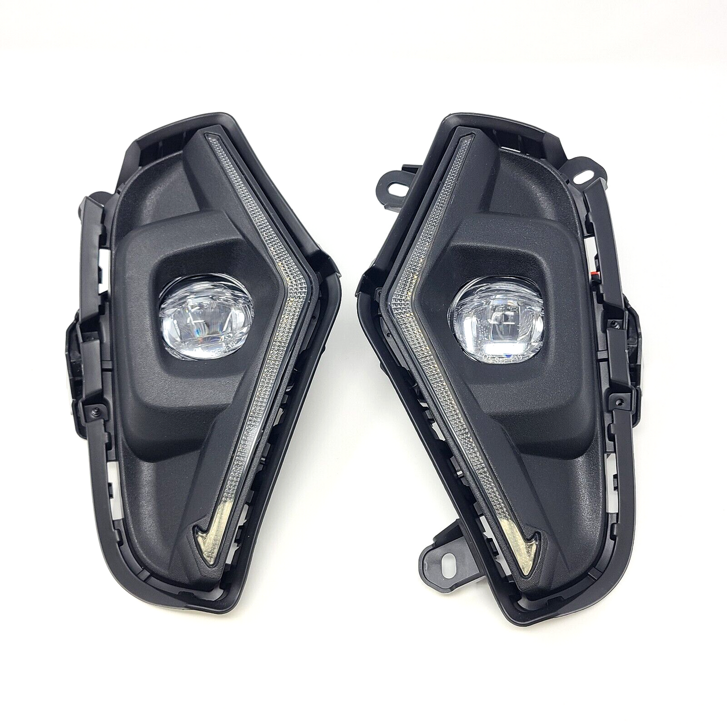 Dual Color LED Fog Driving Lights Kit Wire Switch Bezel For 2019 2020 2021 2022 2023 2024 Toyota Rav4 Rav 4 White DRL Amber Signal Sequential Accessories Lamps