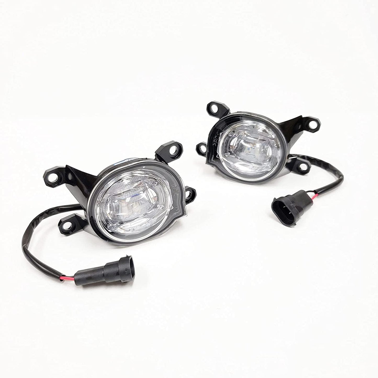 Built-in LED Fog Lights  For 2020 2021 Toyota CHR C-HR (OE Style Clear Lens with Bezels, Bracket, Switch, Wires)