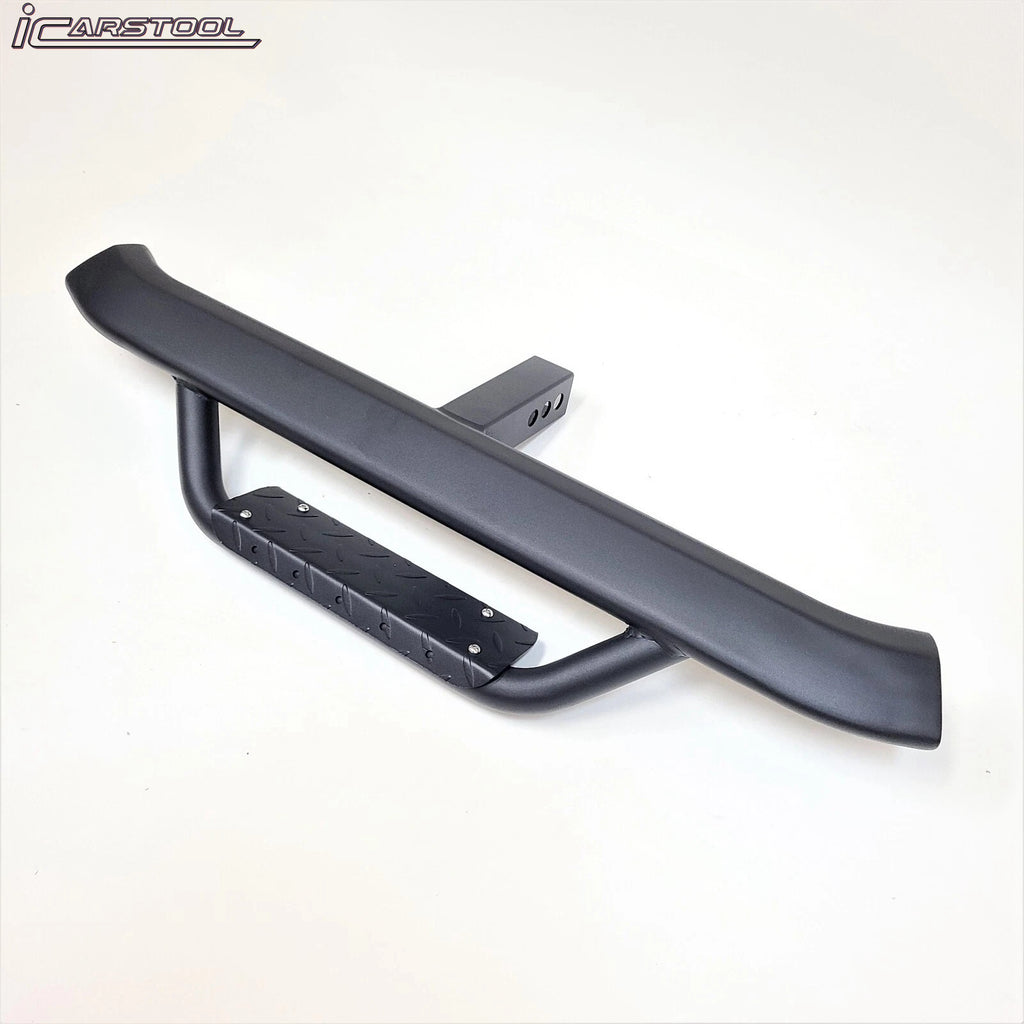 Truck Trailer Heavy Duty Strong Tow Hitch Step Bar Bumper Guard with Drop Step Aero for 2 inch Receiver Universal 2"x2" (Black)