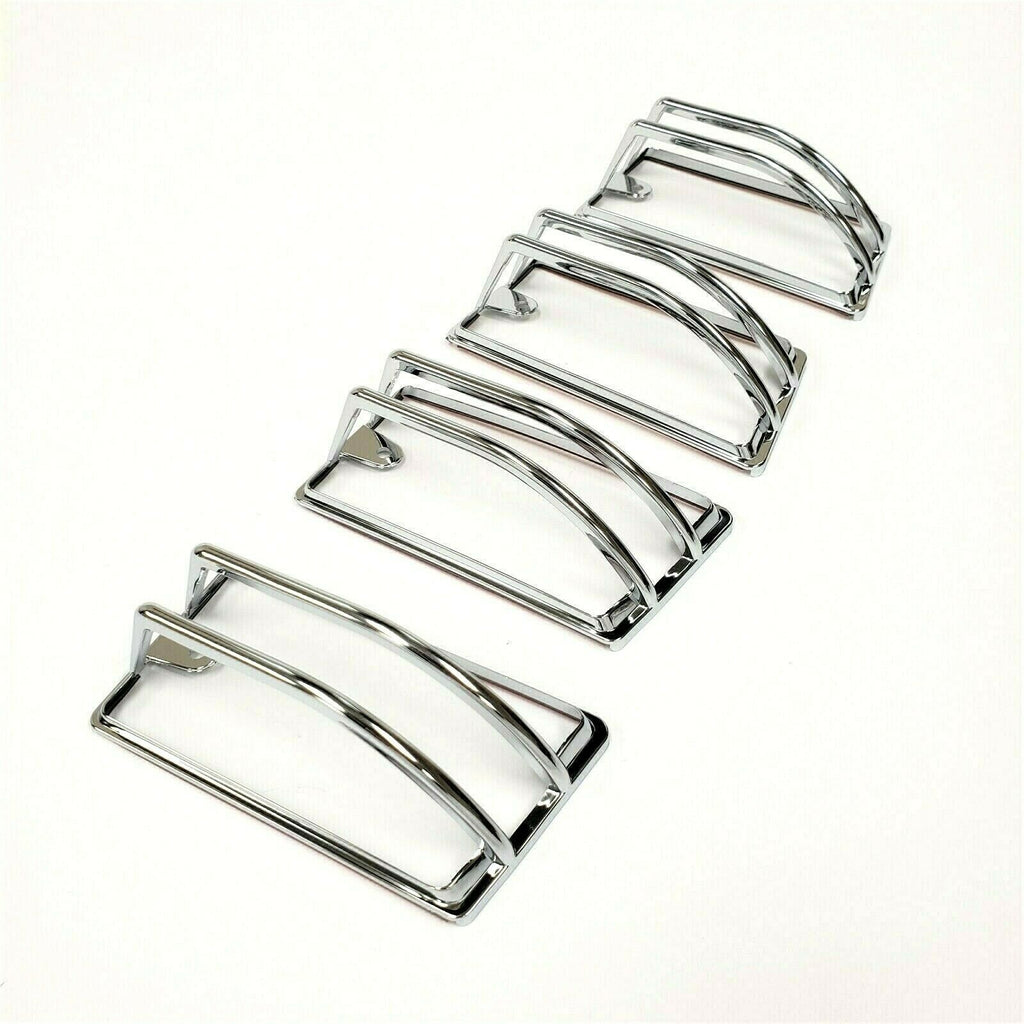 4PCS Chrome Roof Cab Marker Light Trim Cover For 2003-2009 HUMMER H2 SUV SUT