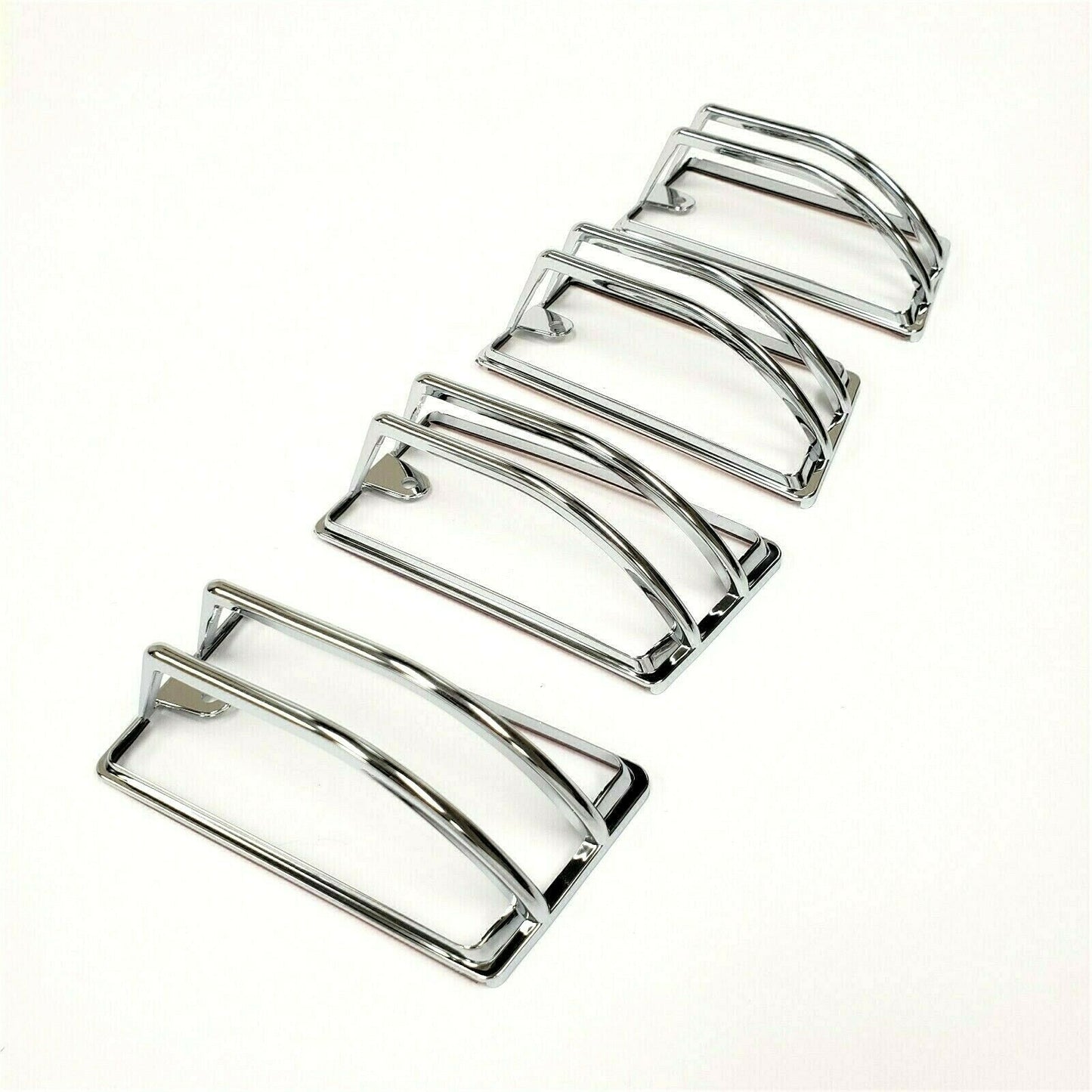 4PCS Chrome Roof Cab Marker Light Trim Cover For 2003-2009 HUMMER H2 SUV SUT