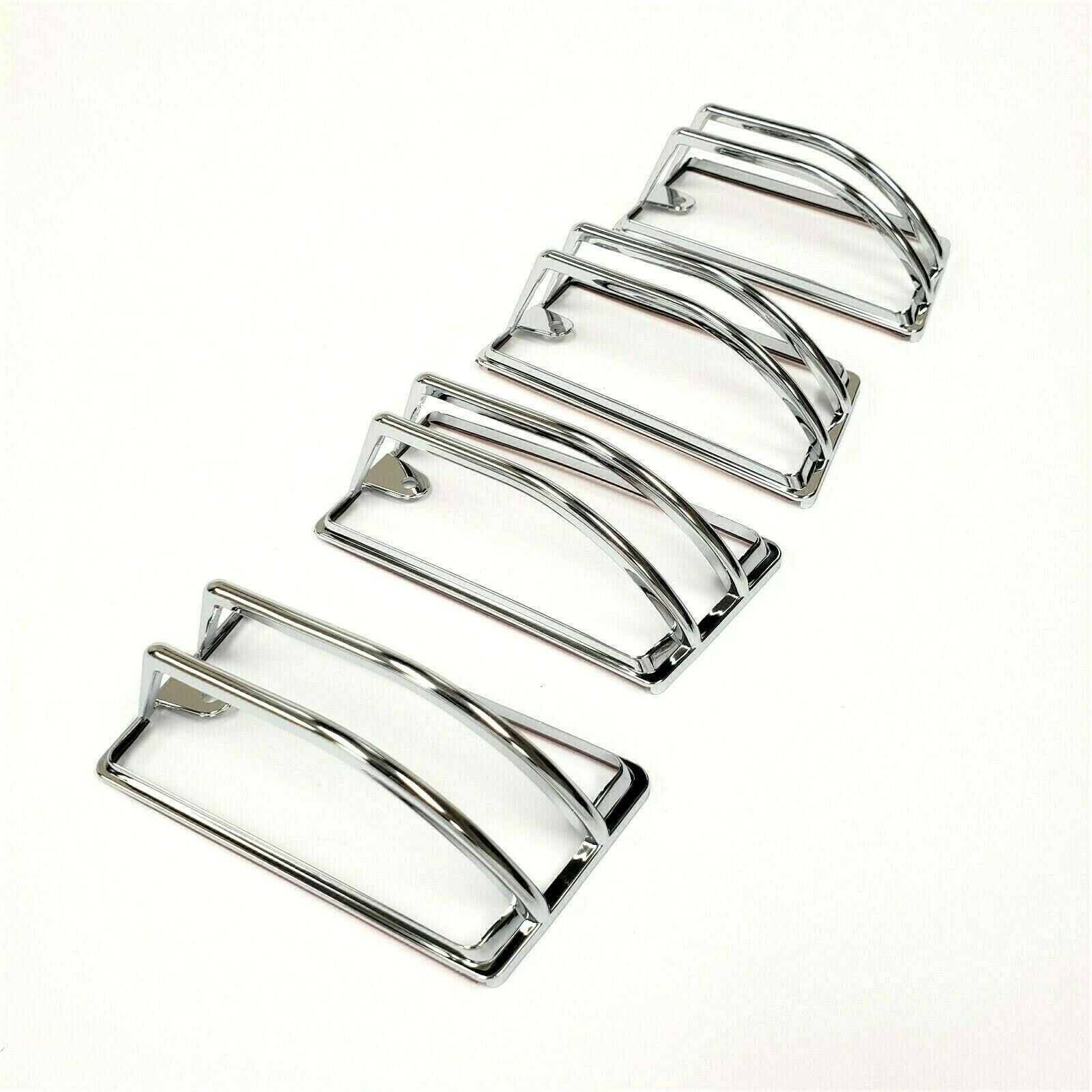4PCS Chrome Roof Cab Marker Light Trim Cover For 2003-2009 HUMMER H2 SUV SUT