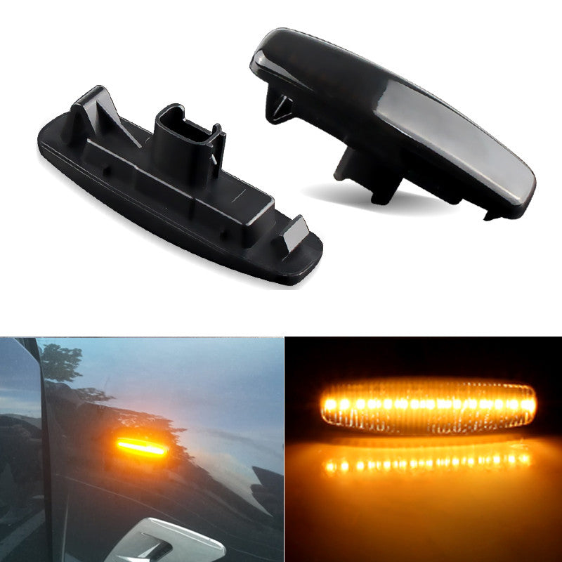 2x Smoke Lens LED Side Marker Lights For Nissan Pathfinder/Infiniti M35 M45 G35 OEM#26160-JK00B, 26160-JK00A, 26160JK00A,26160JK00B,IN2550110