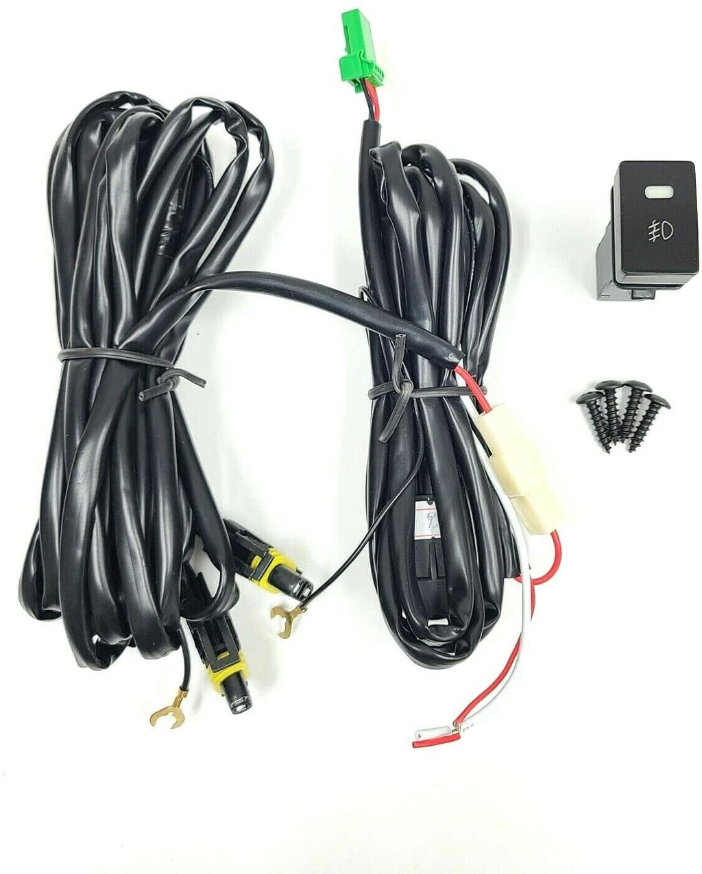 Clear Lens LED Fog Lights Kit For 2021-2022 Honda Odyssey with Switch Bezel Wires Relay OEM# 33950TEYY01 / 33900TEYY01,HO2592144 / HO2593144 19-6225-00 / 19-6226-00