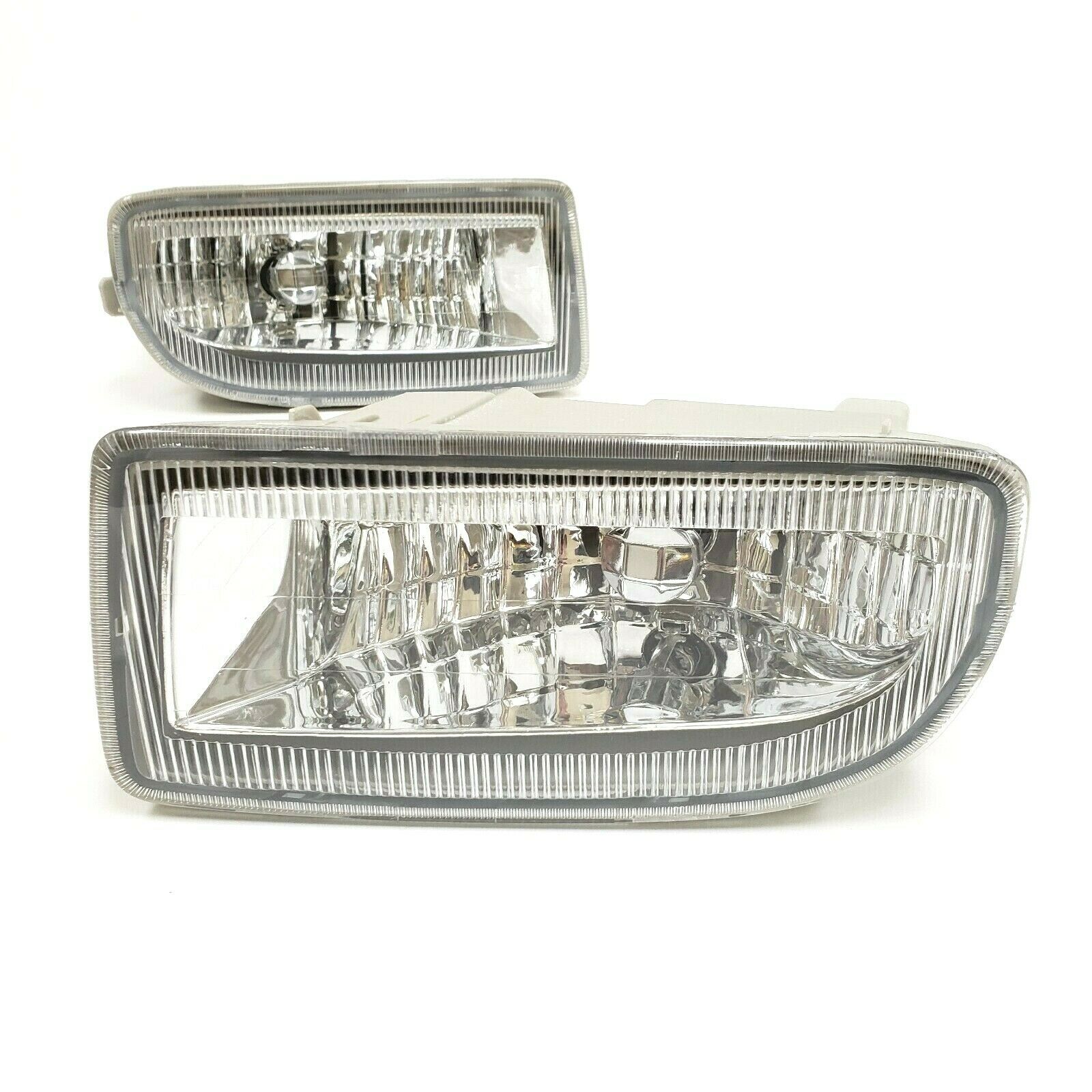 Fog Lights  For 1998-2007 Toyota Land Cruiser (OE Style Clear Lens with Adapter Plugs, Bulb) OE#TO2592101 / TO2593101, 81220-60042 / 81210-60122