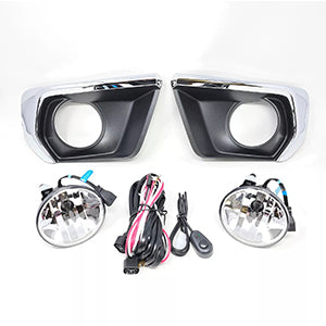 Clear Lens LED Fog Lights Kit For 2021-2022 Chevrolet Chevy Colorado with Wires Switch Chrome Bezel 5202 Bulbs Relay OEM# 15839896, GM2590104,84750570 / 84750569,GM1039271 GM1038271