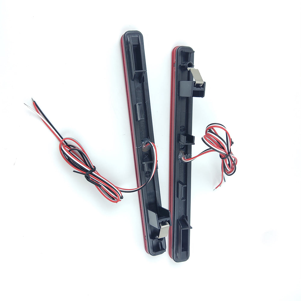 For 2009-2014 Acura TSX Red Lens 48-LED Rear Bumper Reflector Brake Lights Lamps