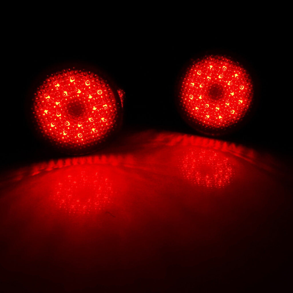 2x Smoked Lens Bumper Reflector LED Tail Brake Light For Scion iQ/xB Nissan Qashqai Dualis/Juke