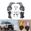 LED White DRL Amber Signal Fog Lights And Bezel Set For 2014-2023 Toyota 4Runner SR5 Base TRD Trail Sport OEM#5212735100, 5212835080 8121012230, 8122012230 TO1038173, TO1039173 TO2593126, TO2592126