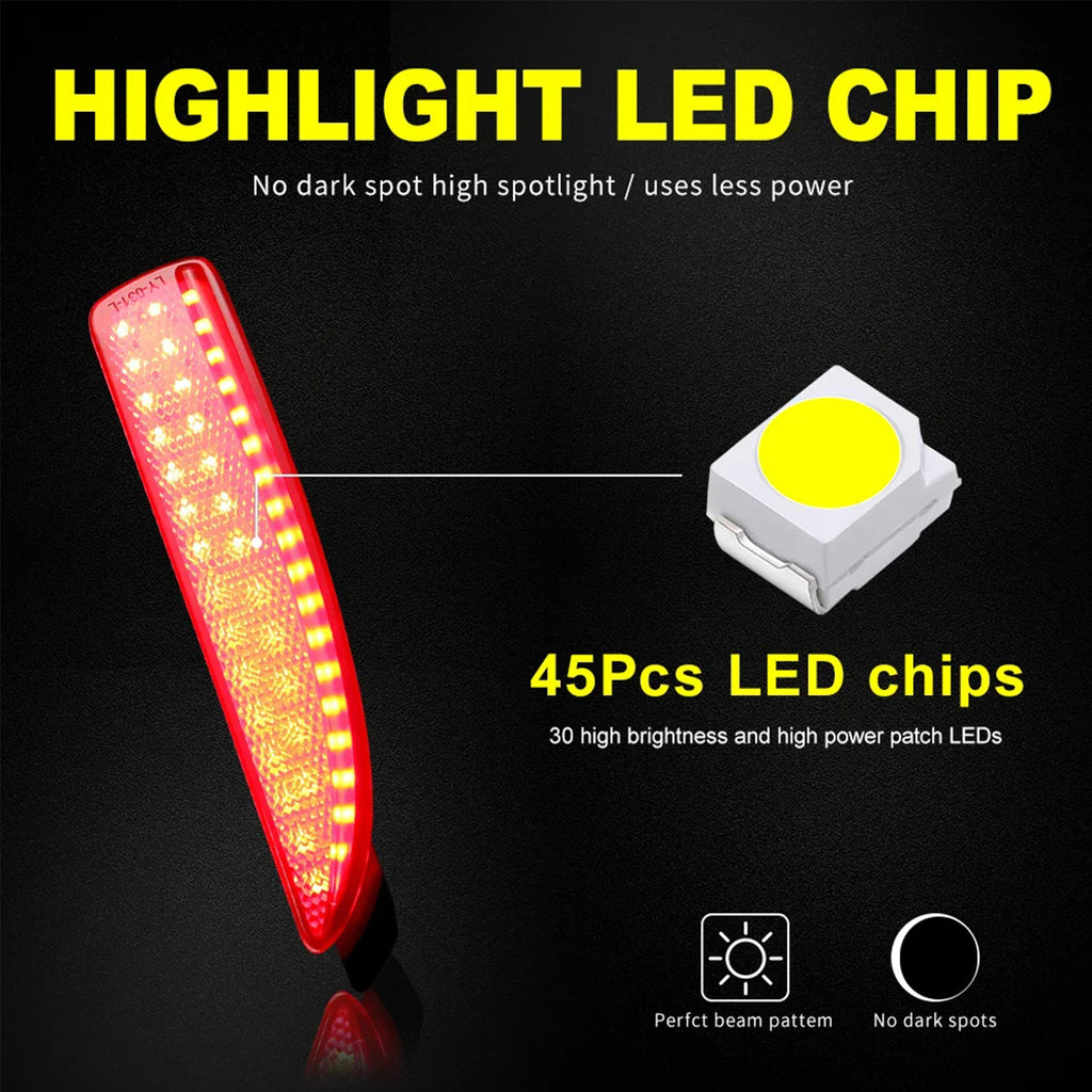 2x Red Lens Bumper Reflector LED Tail Stop Brake Light For Mazda 5 6 Mazda 3 4DR OEM#D350-51-5L0C, D350-51-5L0E; D350-51-5M0C, D350-51-5M0E