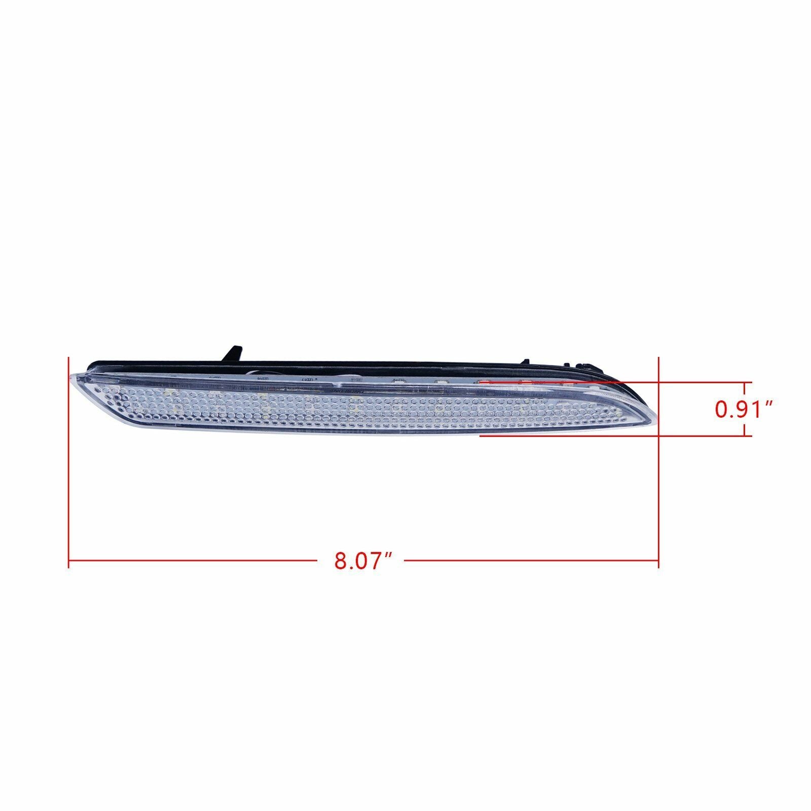 Clear Lens LED Bumper Reflectors For Honda CR-Z CR-V Insight taillight brake lights OEM#HO1185103, HO1184103, 33505SLJ013, 33555SLJ013, 13461865