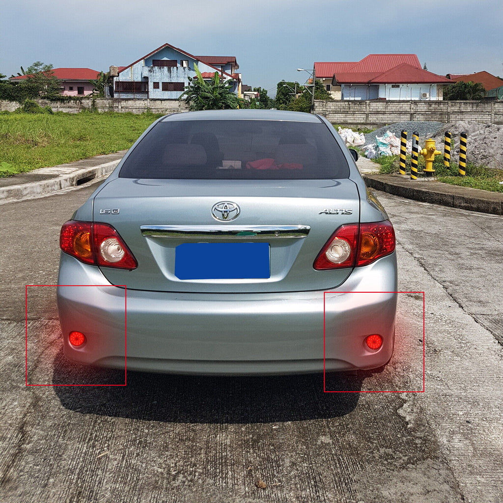 2x Smoked Lens Bumper Reflector LED Tail Brake Light For Toyota Sienna SE and Limited Edition only /Corolla/ iQ