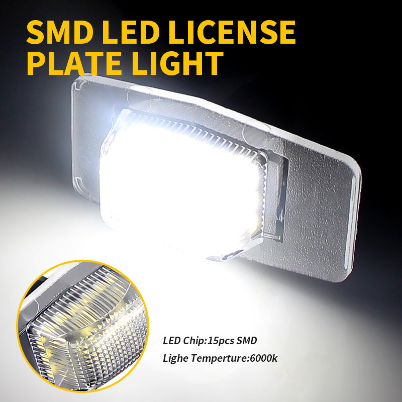 2x White LED License Plate Lights Lamps For Mazda Miata/Tribute/MPV/Protege