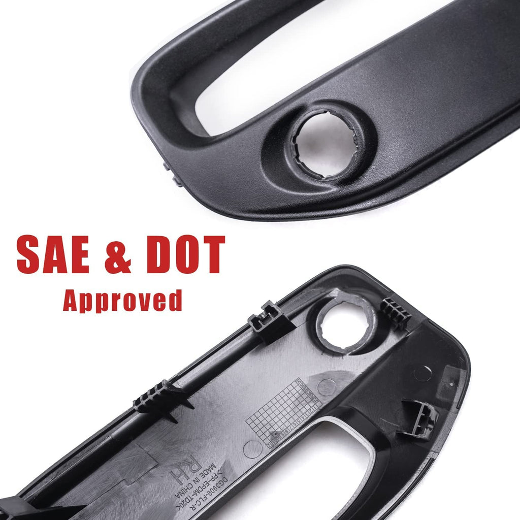 Clear Lens Fog Lights Kit For 2019-2024 Ram 2500 3500, OE Style Clear Lens Built-In LED Fog Lamps Assembly With Mounting Brackets Wire Harness Switch Bezels OEM# ‎68273291AB, 68273292AB, 68449338AA